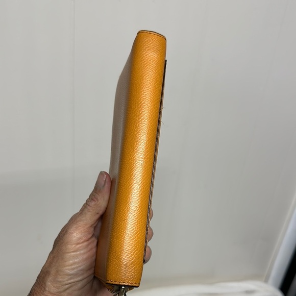 Coach Tan/ orangish Leather Wallet - Picture 3 of 16